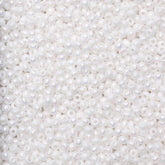 10/0 Preciosa Seed Beads Opaque Rainbow Chalk White